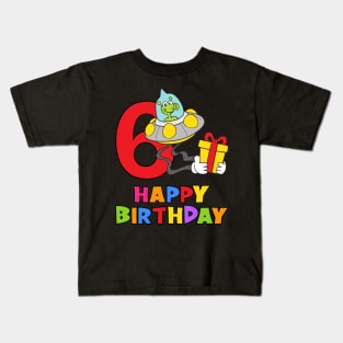 6th Birthday Party 6 Year Old Six Years Kids T-Shirt